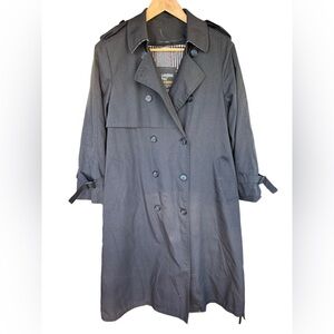 London Fog Black Trench Coat